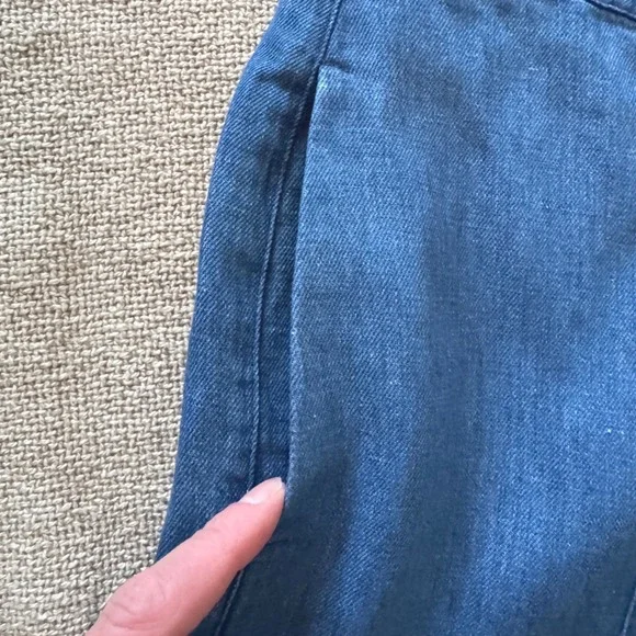 NWOT Sessùn Wide Leg Lyocell Linen Pants – Blue – EU 40 (US 8